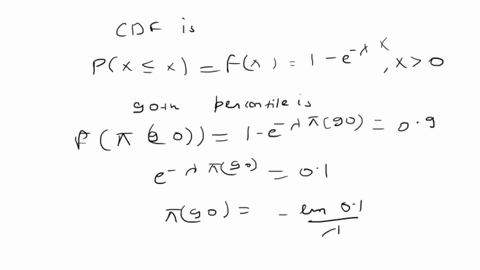 the-rth-percentile-wr-of-a-random-variable-x-is-defined-by-px-r-r1oo-a-find-the-90-95-and-99-percentiles-of-the-exponential-random-variable-with-parameter-a_-b-repeat-part-a-for-the-gaussian-12282
