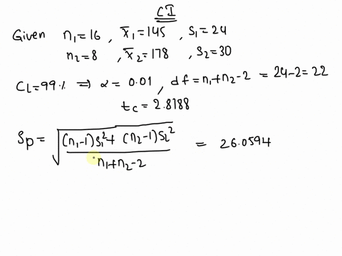 texts-given-two-independent-random-samples-with-the-following-results-n1-16-x1-145-s1-24-n2-8-x2-178-s2-30-use-this-data-to-find-the-99-confidence-interval-for-the-true-difference-between-th-55312