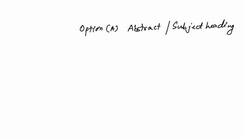 what-is-a-term-used-to-describe-what-a-book-or-journal-article-is-about-a-abstract-subject-heading-b-bibliography-c-research-database-d-keyword