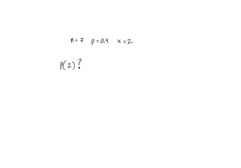 a-binomial-probability-experiment-is-conducted-with-the-given-parameterscompute-the-probability-of-x-successes-in-the-n-independent-trials-of-the-experiment-n7p04x2-p2-do-not-round-until-the-81452