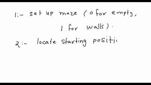 i-need-c-or-java-code-for-this-problem-given-is-an-a-x-b-matrix-where-every-cell-corresponds-to-either-an-empty-space-or-a-wall-this-matrix-represents-a-maze-and-in-it-are-also-two-things-th-87258