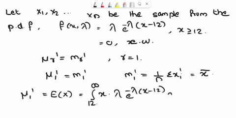let-x1x2xn-be-iid-with-the-following-pdf-fx-x-ex12-for-all-x-12-where-0-is-unknown-find-the-method-of-moment-estimator-of-61576