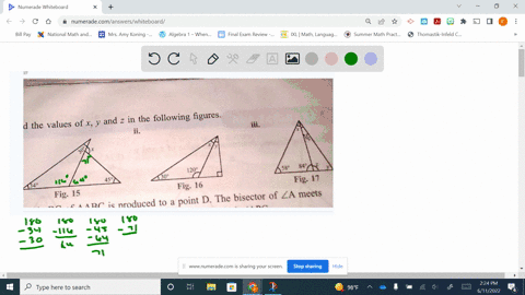 find-the-value-of-x-y-z-in-the-following-figures-and-z-in-the-following-figures-d-the-values-of-x-y-ii-iii-_-589-848-1202-450-309-fig-17-fig-16-d-the-bisector-of-za-meets-nroduced-to-a-point-92892