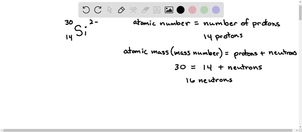 SOLVED: 'An isotope that has the atomic number 14, atomic mass 30,and a ...