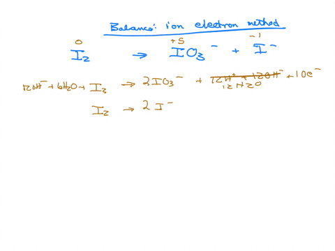 balance-the-following-equations-by-ion-electron-method-i2-oh-io3-i-h2o-41765