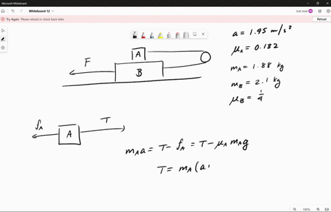 1-35-pts-in-the-figure-block-a-has-mass-88-kg-and-block-b-has-mass-of-2_-lokg-the-coefficients-of-static-and-kinetic-friction-between-block-a-and-block-b-are-0310-and-0132-respectively_-the-55104
