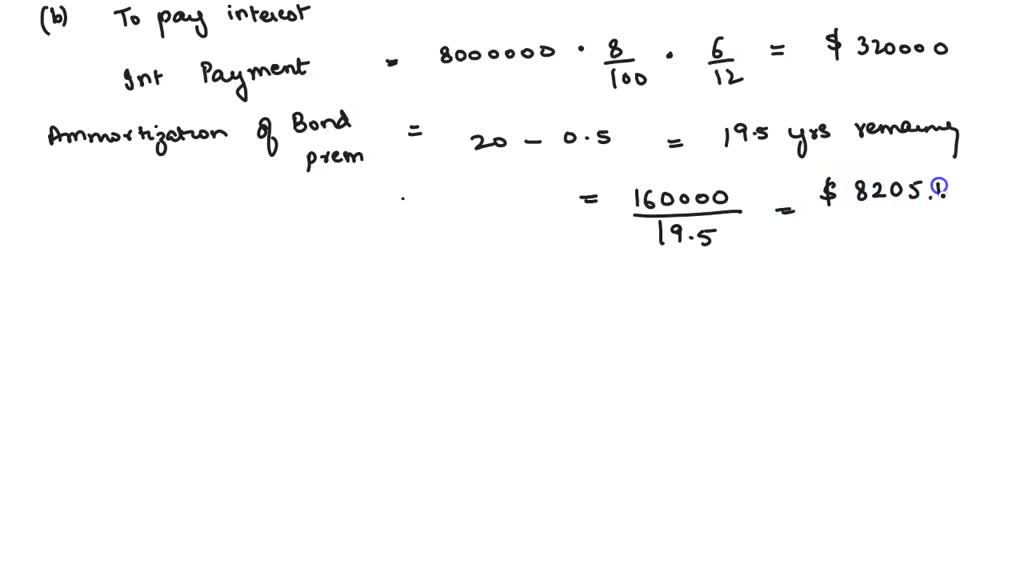 SOLVED: Xonic Corporation issued 8 million of 20-year, 8 percent bonds ...