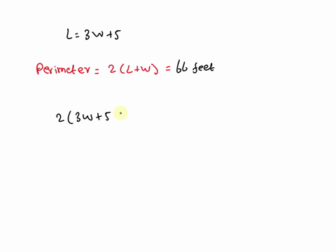 the-length-of-a-rectangular-room-is-5-feet-more-than-three-times-the-width-the-perimeter-of-the-room-is-66-feet-find-the-dimensions-of-the-room-89882