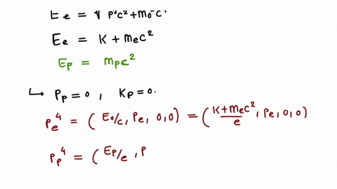 the-centre-of-mass-or-centre-of-momentum-cms-frame-is-that-in-which-the-sum-of-the-momenta-ie-the-total-momentum-of-all-particles-is-zero-an-electron-has-a-kinetic-energy-k-of-1-mev-and-is-i-26907