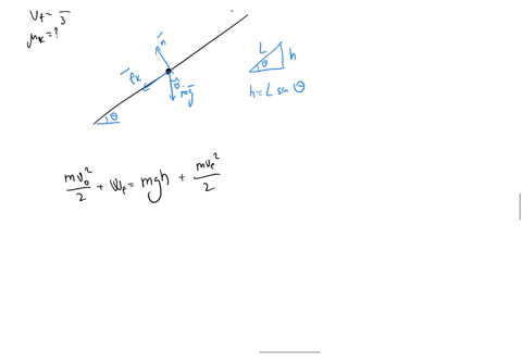 question-3-1pts-hk-amass-m-slides-upward-along-a-rough-plane-surface-inclined-at-angle-0-016-in-radians-to-the-horizontal-initially-the-mass-has-a-speed-vo-455-ms-before-it-slides-a-distance-82342