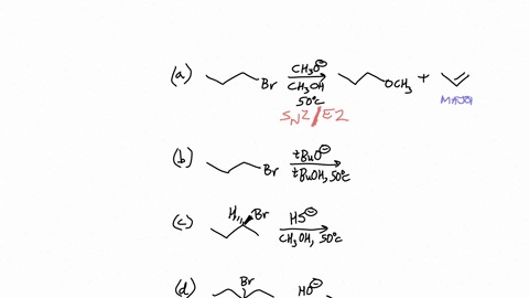 give-the-product-or-products-that-you-would-expect-to-be-formed-in-each-of-the-following-reactions-in-each-case-give-the-mechanism-mathrms_mathrmn-1-mathrms_mathrmn-e1-or-e2-by-which-the-product-is-fo