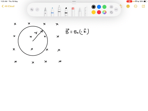a-circular-loop-is-in-a-uniform-magnetic-field-the-magnetic-field-is-directed-into-the-plane-of-the-figure-if-the-magnetic-field-magnitude-is-constant-which-of-the-following-statement-is-correct