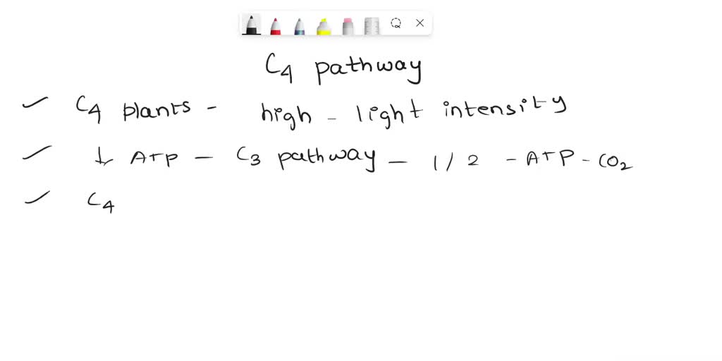 SOLVED An advantage of the C4 pathway over the C3 pathway is that The