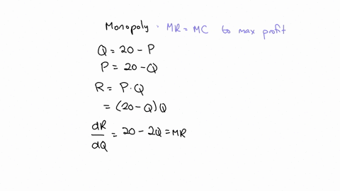 how-to-calculate-the-output-produced-by-the-monopolist-to-maximise-its-profit-and-the-profit-made-a-a-monopolist-operates-in-a-market-with-demand-given-by-q-20-p-where-q-is-the-number-of-uni-65254