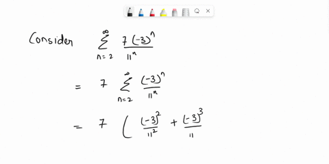 use-the-formula-for-the-sum-of-a-geometric-series-to-find-the-sum_-use-symbolic-notation-and-fractions-where-needed-enter-dne-if-the-series-diverges-7-3-4-n2-89043