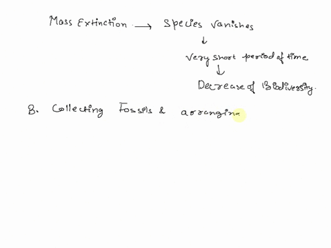 which-description-best-characterizes-a-mass-extinction-a-the-loss-of-a-large-number-of-species-within-a-relatively-short-time-period-b-the-collection-of-earths-known-fossils-placed-in-order-50982