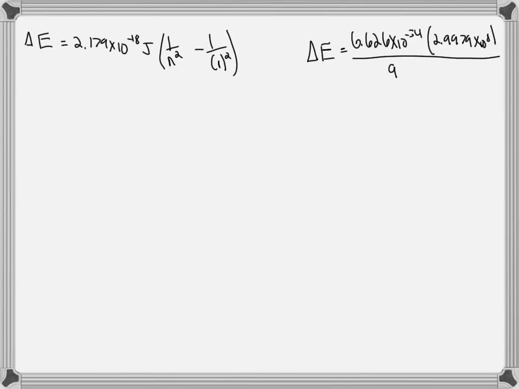 Solved A Ground State Hydrogen Atom Absorbs A Photon Of Light Having A Wavelength Of 937 Nm 9911