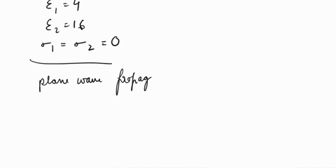 fields-at-interface-consider-a-plane-wave-incident-normally-on-an-interface-between-two-lossless-media-with-1-1416and-10the-plane-wave-propagates-alongx-axis-and-electric-field-is-linearly-p-77767