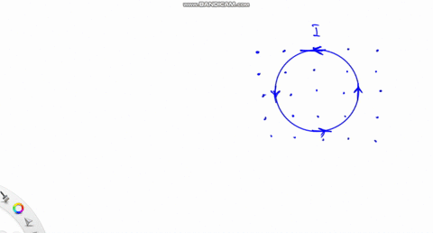 there-is-a-counterclockwise-current-in-a-circular-loop-of-wire-situated-in-an-external-magnetic-field-directed-out-of-the-page-as-shown-below-the-effect-of-the-forces-that-act-on-this-curren-27022