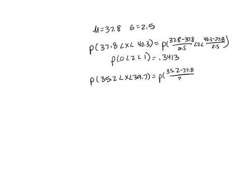 a-population-is-normally-distributed-with-mean-378-and-standard-deviation-25-find-the-following-probabilities-round-your-answers-to-four-decimal-places-a-p378-x-403b-p352-x-397c-px-400d-p333-98505