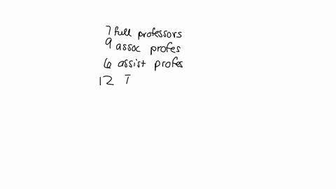 the-mathematics-faculty-at-a-college-consists-of-7-full-professors-9-associate-professors-6-assistant-professors-and-12-teaching-assistants-tas-if-one-faculty-member-is-randomly-selected-find-the-prob