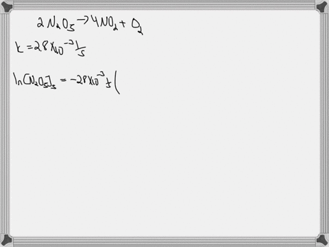 for-the-decomposition-of-gaseous-dinitrogen-pentaoxide-2-n2o5g4-no2g-o2g-the-rate-constant-is-k-28-103-s1-at-60c-the-initial-concentration-of-n2o5-is-173-moll-a-what-is-n2o5-after-500-min-mo-45733