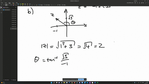 sketch-the-argand-diagram-of-each-of-the-complex-numbers-i-iy-in-parts-a-c-below-and-from-this-determine-their-modulus-r-zl-and-argument-0-as-an-angle-between-t-and-t-radians-then-write-each-05345