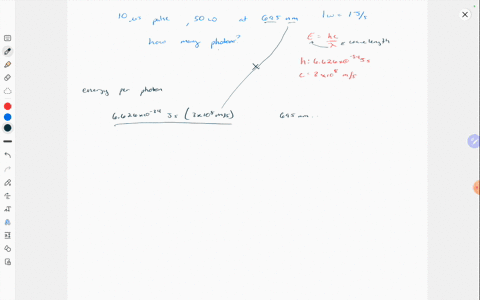 1-w-1-js-a-red-laser-emits-a-pulse-of-light-every-10-s-if-the-laser-operates-at-695-nm-and-500-w-give-the-number-of-protons-emitted-during-a-pulse-71667