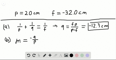 an-object-is-located-200-cm-to-the-left-of-a-diverging-lens-having-a-focal-length-f-2320-cm-determine-a-the-location-and-b-the-magnification-of-the-image-c-construct-a-ray-diagram-for-this-arrangement
