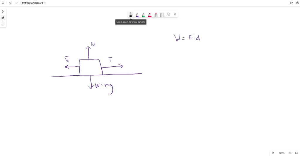 SOLVED A box is pushed across a horizontal floor by a rope. There are