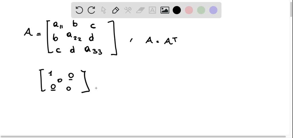 Solved A Matrix A Is Symmetric If A T A Check If The Following Six Matrices Form A Basis For