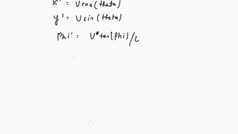 2d-vehicle-is-moving-at-speed-of-such-that-its-velocity-vector-makes-an-angle-with-x-axis-called-heading-the-coordinates-of-vehicle-center-are-and-y-and-the-steering-angle-is-the-wheelbase-c-04468