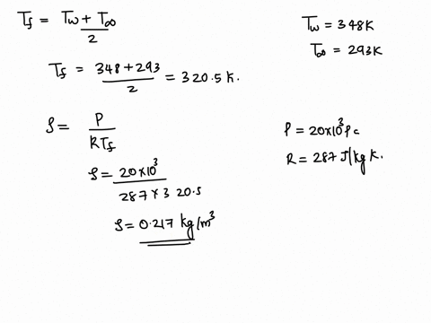air-flows-over-a-flat-plate-at-a-constant-velocity-of-20-ms-and-ambient-conditions-of-20-kpa-and-20c-the-plate-is-heated-to-a-constant-temperature-of-75-c-starting-at-a-distance-of-75-cm-fro-14064