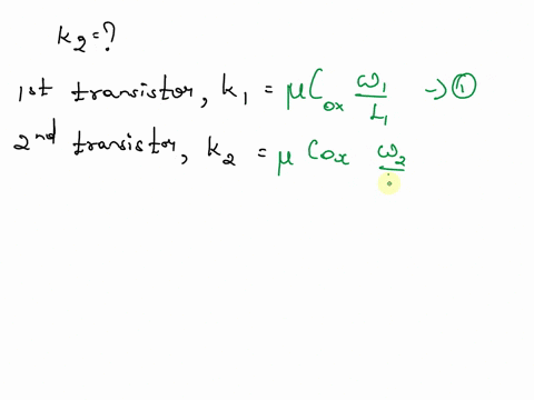 the-transconductance-parameter-k-for-an-nmos-transistor-is-k1-42-mav2-a-second-nmos-transistor-is-identical-in-all-parameters-except-the-channel-length-l2-12-l1-and-the-channel-width-w2-08-w-15406