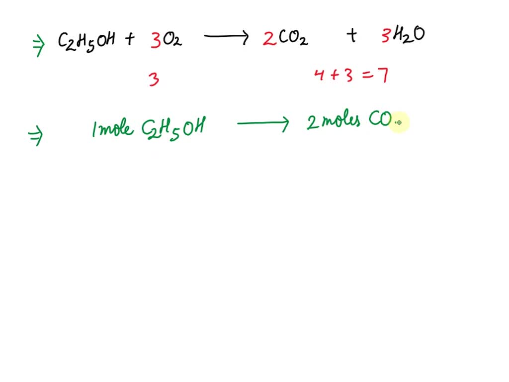 SOLVED: Ethanol is a fuel Write the equation for the combustion of ...