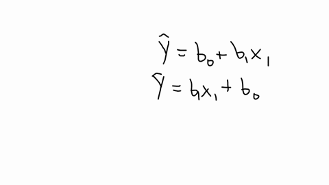 select-the-correct-equation-for-regression-analysis-a-y-hat-b_ob_1-x_1-b-yhat-b_1-x_1b_o-b-a