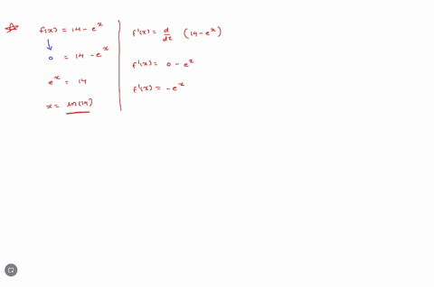 1-point-consider-fx-14-e-a-find-the-slope-of-the-graph-of-fx-at-the-point-where-the-graph-crosses-the-x-axis-slope-b-find-the-equation-of-the-tangent-line-to-the-curve-at-this-point-y-c-find-91656