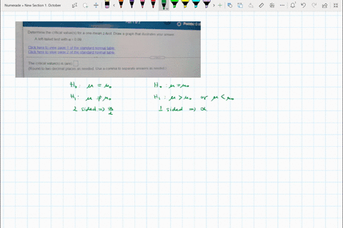 determine-the-critical-values-for-a-one-mean-z-test-draw-a-graph-that-illustrates-your-answer-a-two-tailed-test-with-a-009