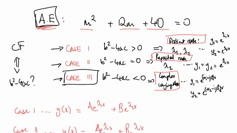 what-form-does-the-complimentary-function-for-auxiliary-equation-m2-12m-40-0-take