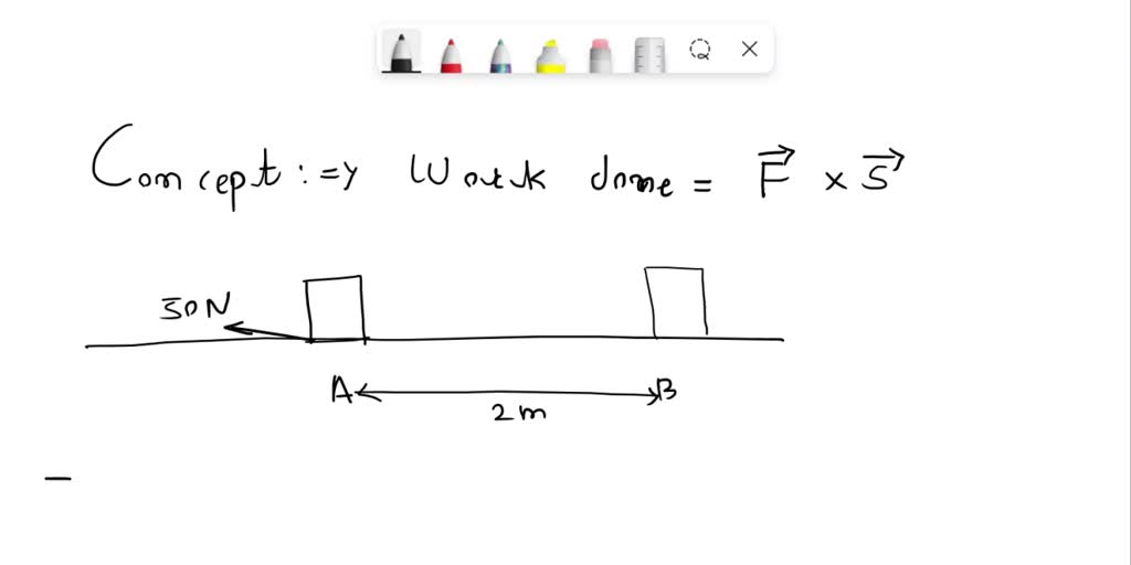 SOLVED 3. If a box is pushed through 2 m across a floor offering 50 N