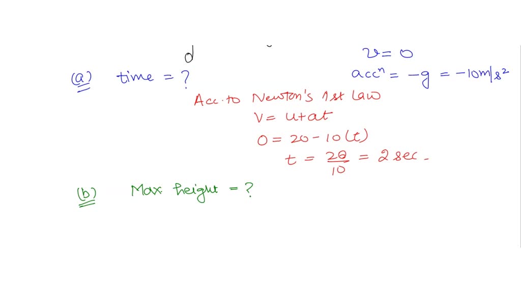 SOLVED Q. If a ball is thrown vertically upward what will be the