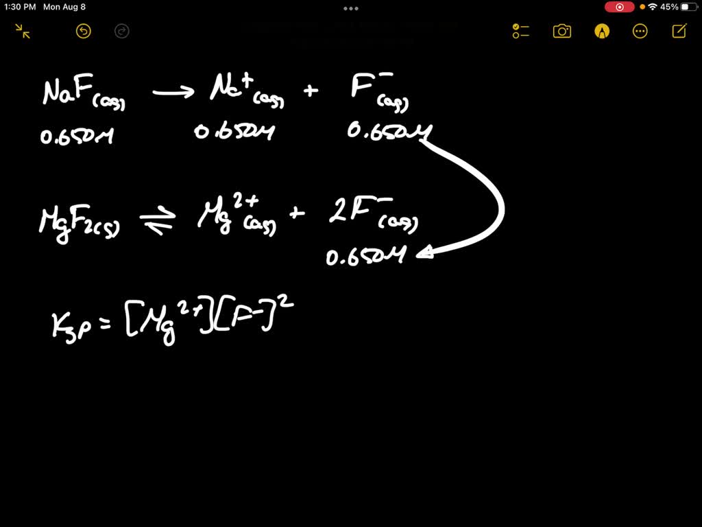 SOLVED 24, Finish the chemical equation showing the solubility