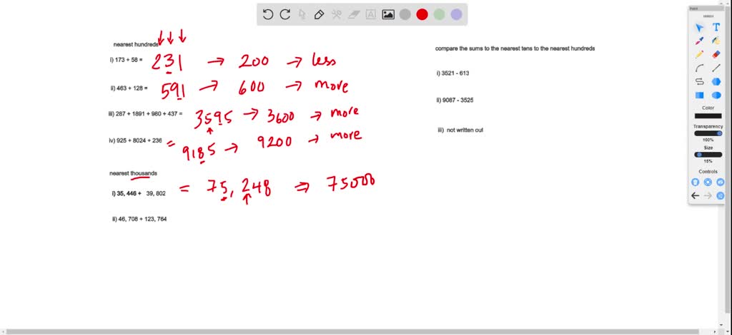 SOLVED: 2. Estimate the following sums to the nearest hundreds: (i