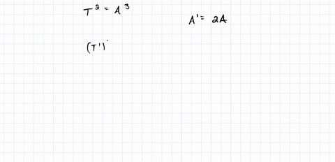 the-equation-shows-the-relationship-between-a-planets-orbital-period-t-and-the-planets-mean-distance-from-the-sun-a-in-astronomical-units-au-if-planet-y-is-twice-the-mean-distance-from-the-s-75995