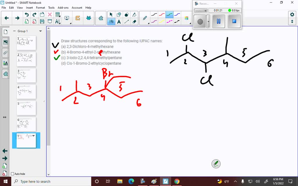 Solved Draw Structures Corresponding To The Following Iupac Names A 23 Dichloro 4 5654