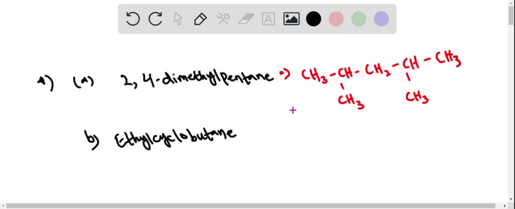 SOLVED: Classify the carbon atoms in (a) 2,4 -dimethylpentane, and (b ...