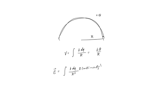 14-consider-a-uniformly-charged-rod-that-is-bent-into-a-semicircle-of-radius-r-the-total-charge-on-the-rod-is-q-the-rod-is-in-the-x-y-plane-as-in-the-diagram-you-may-recall-that-the-equation-48458