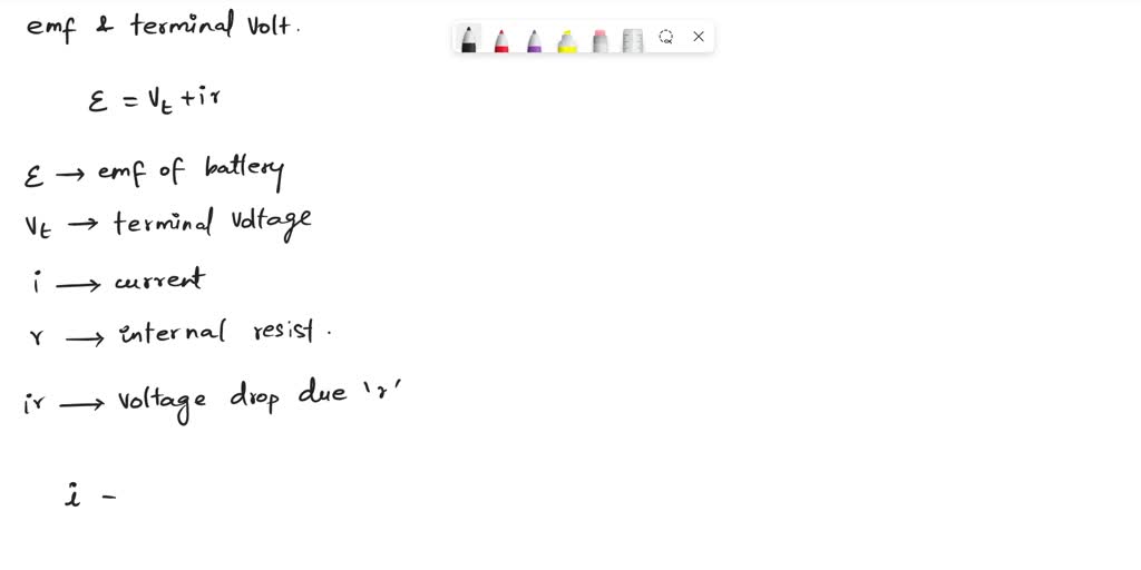 SOLVED A battery has an internal resistance of 0.018 O and an emf of 9