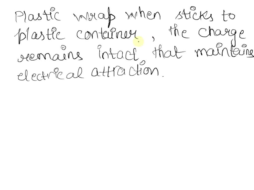 SOLVED Plastic wrap electrically charged when pulled from its