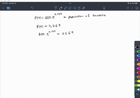 a-population-of-bacteria-is-growing-according-to-the-equation-pt-600e-19-estimate-when-the-population-will-exceed-2269-give-your-answer-accurate-t0-one-decimal-place-74778
